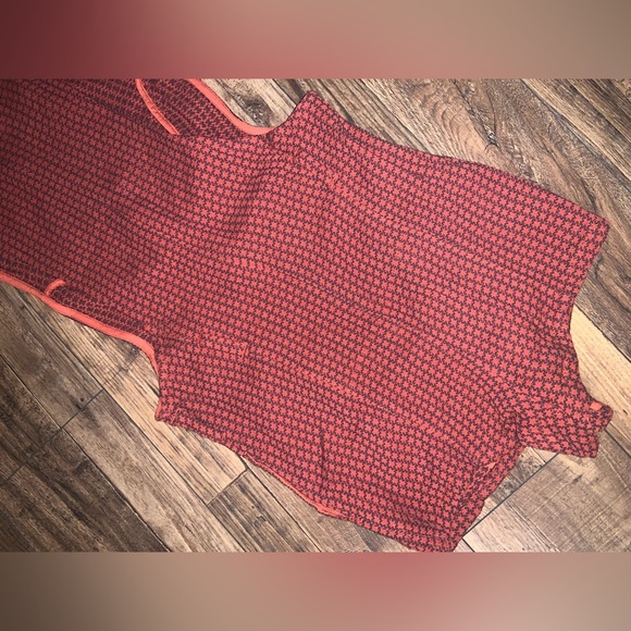 Chic Red plaid Free People Mod Mini Romper in Red / belt loops fall boho revolve - Picture 9 of 10